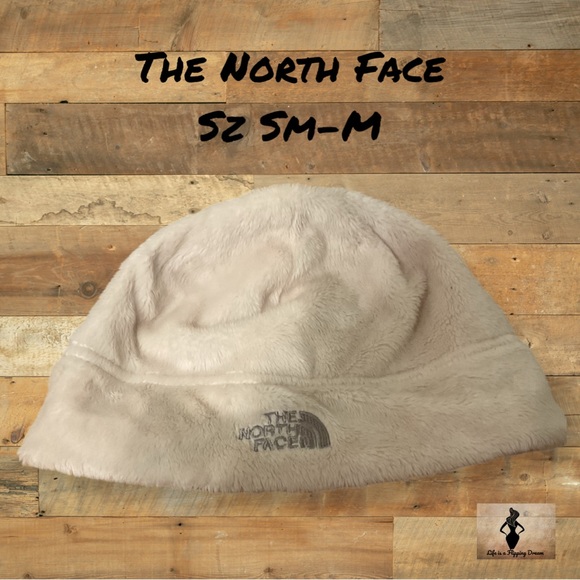 The North Face Cream Fleece Beanie Sz Sm- Medium - Picture 1 of 2